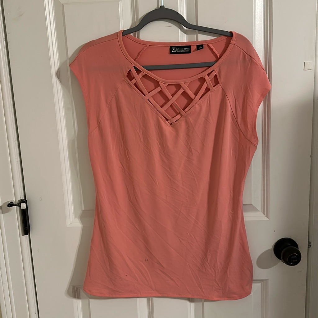 New York And Company Coral Top Brand New